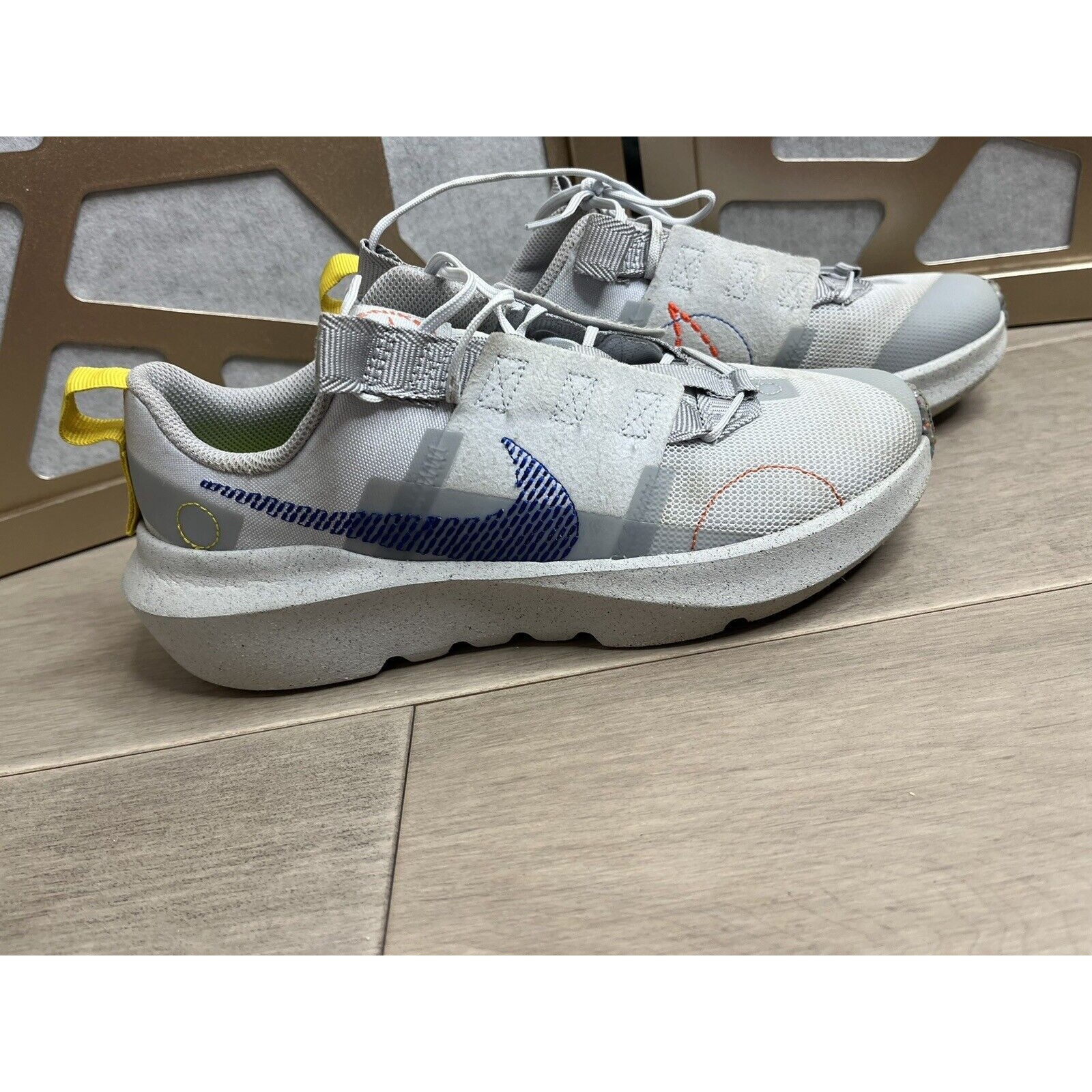 Nike Crater Impact Grey Sneakers Sz 6y Big Boys Youth Kids Shoes Wm 7.5 Db3551